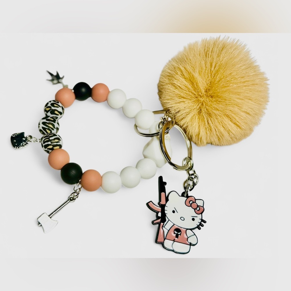 Hello Kitty Women’s Silicone Beaded Keychain - Picture 6 of 6